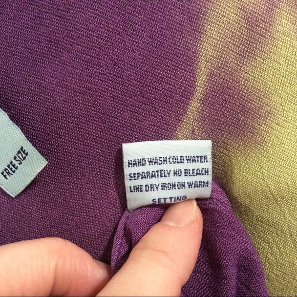 Asymmetrical tie dye dress / cover up - Picture 8 of 8